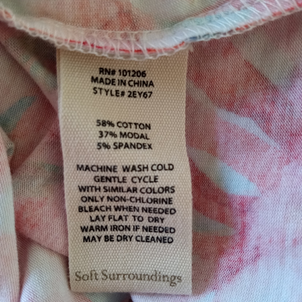 Soft Surroundings Le Jardin Faux Wrap Maxi Dress | L - Picture 7 of 8